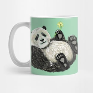 Panda with Flower Mug